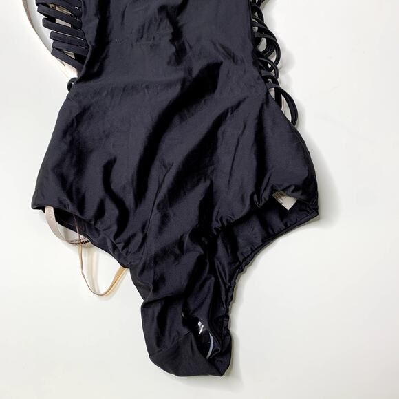 House of CB Caicos Black Ladderback One Piece Swim New with Tags XS - Picture 9 of 10